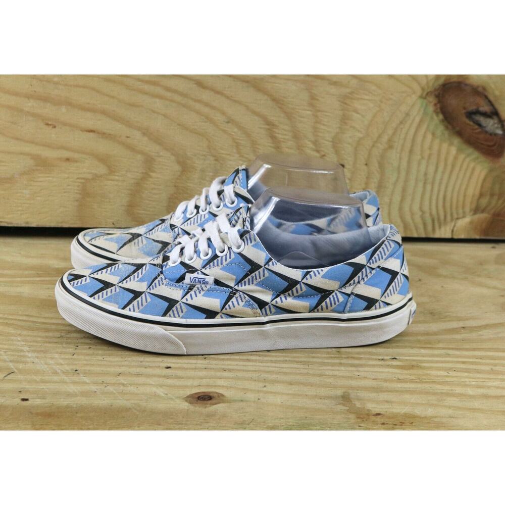 Vans x Eley Kishimoto Sneakers Womens 9 Blue Geometric Off the Wall Athletic